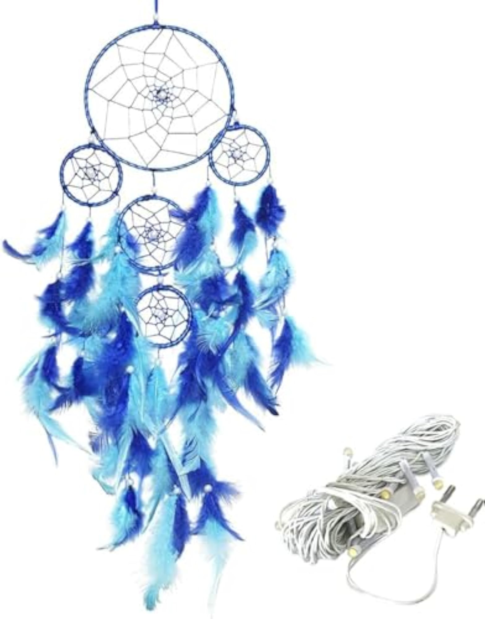 Mindful Windchime Dream Catcher, 45 Inch, Multicolor